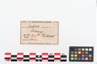 Etikett zu Bügelbesatzbogenfibeln (NHMW-PRAE-024640)